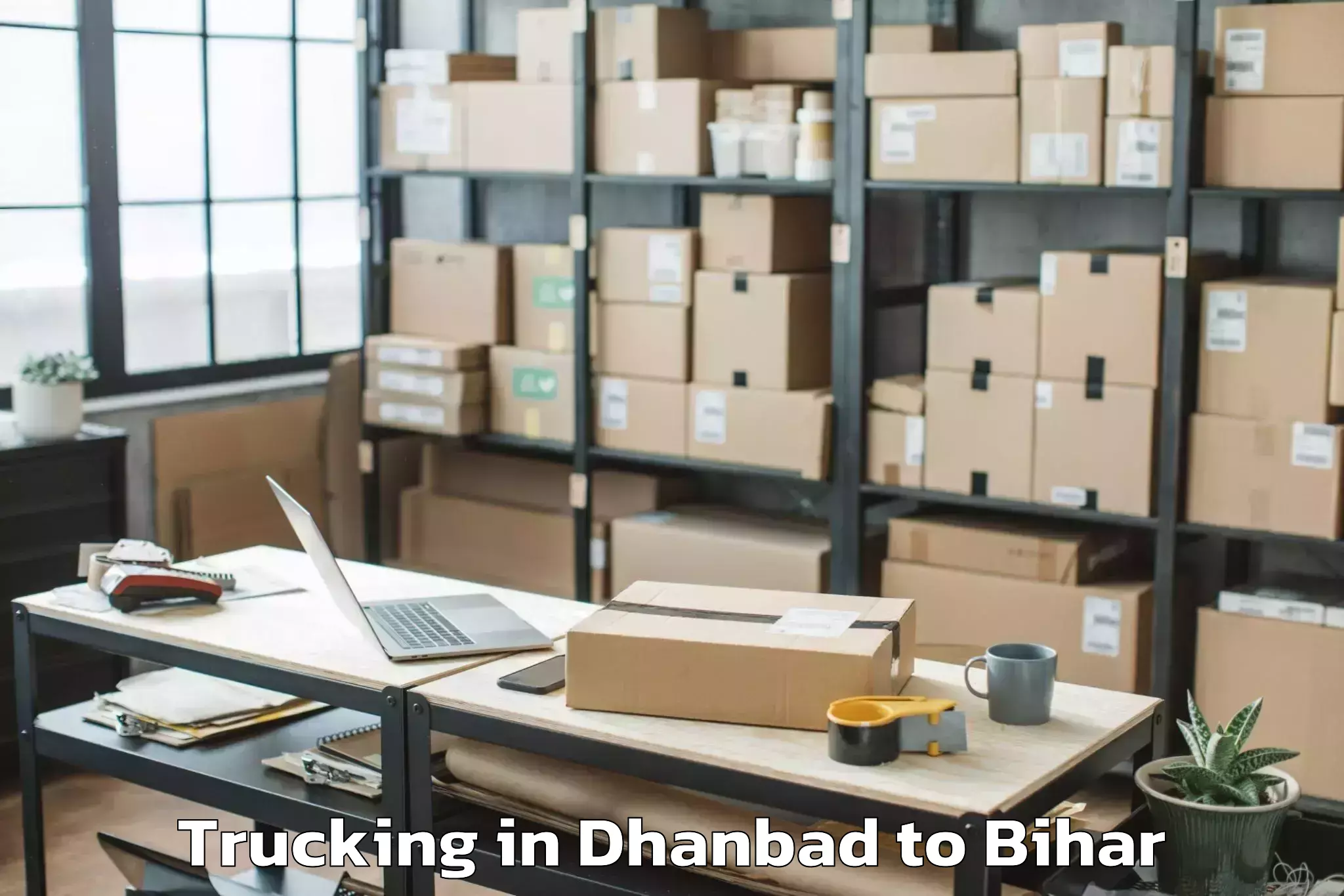 Easy Dhanbad to Khagaria Trucking Booking